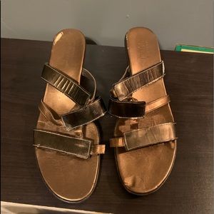 Munro Brown Heel Sandals
